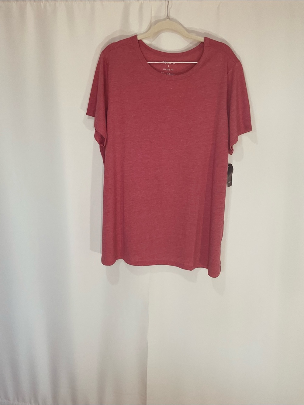 Torrid Women's Relaxed Crew Neck Tee - Rose Pink